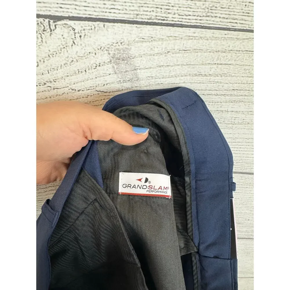 Grand Slam Performance Men's Navy Blue Golf Shorts Size 32